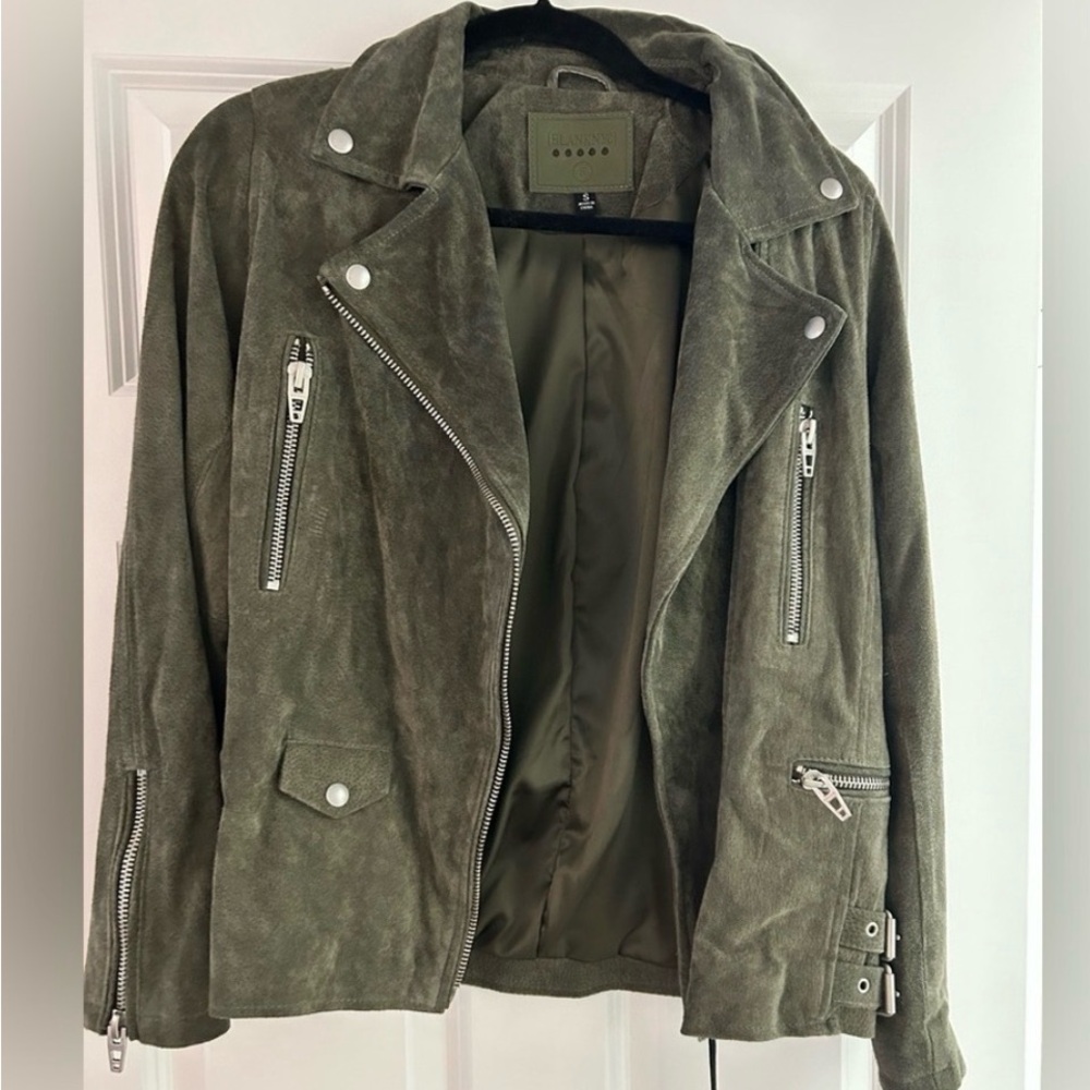 Blank NYC Moss Green Suede Jacket